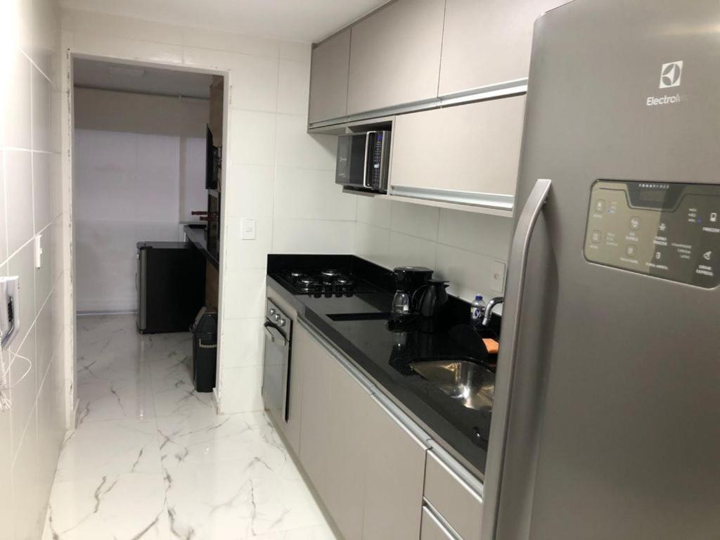 Maravilhoso Apartamento Vista Mar Enseada Guaruja Luaran gambar
